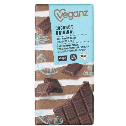 Tablette de Chocolat à la Coco 80 gr - VEGANZ