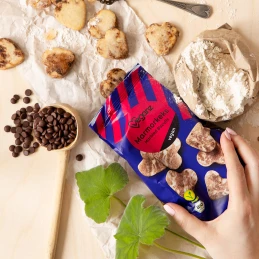 Biscuits cœurs Marbré au Cacao 150 gr - VEGANZ