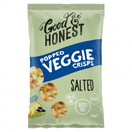 Chips poppées aux légumes pois cassé vert & haricot noir 85 gr - GOOD AND HONEST