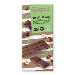 Tablette de Chocolat Nougat praliné 85 gr - VEGANZ