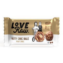 Nutty choc balls 28 gr - LOVE RAW