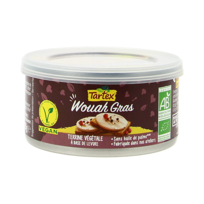 Wouah Gras (alternative végétale au foie gras) 125 gr - TARTEX