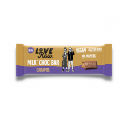 Barre chocolat caramel 30 gr - LOVE RAW