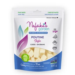 Fromage végétal en grain (poutine vegan) 200 gr - NAFSIKA'S GARDEN