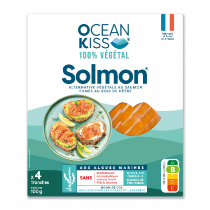 Solmon fumé (alternative végétale au saumon) 100 gr - OCEAN KISS