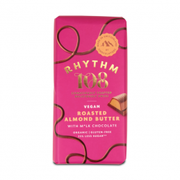 Tablette de Chocolat au lait vegan Beurre d'Amande Grillée 100 gr - Rhythm108