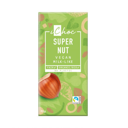 Tablette de chocolat Super Nut 80 gr - ICHOC