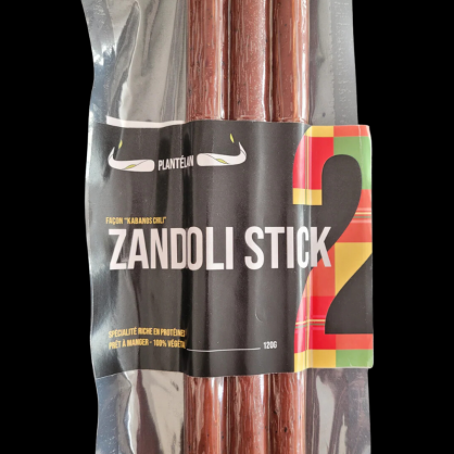 Zandoli Stick (alternative végétale au saucisson sec pimenté) 120 gr - PLANTELAN