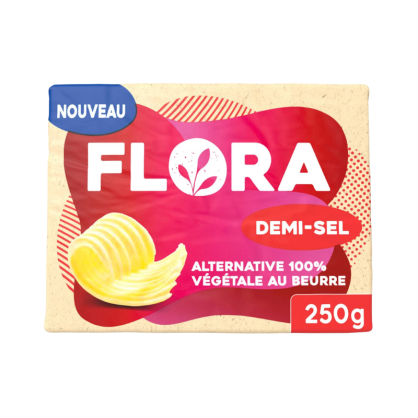 Alternative végétale au beurre demi-sel 250 gr - FLORA