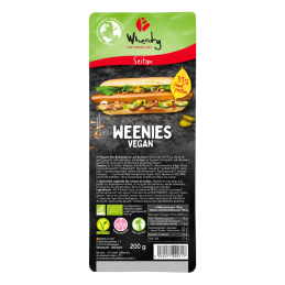 Vegan Weenies Bio 200 gr - Saucisses végétales hot-dog - Wheaty