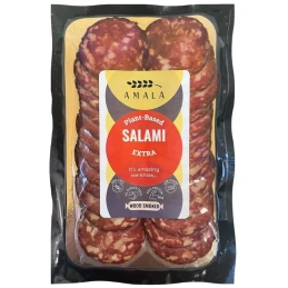 DDM 02/08/24 - Tranches Végétales saveur Salami extra Fumées 100 gr - AMALA