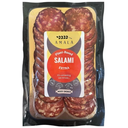 DDM 02/08/24 - Tranches Végétales saveur Salami extra Fumées 100 gr - AMALA