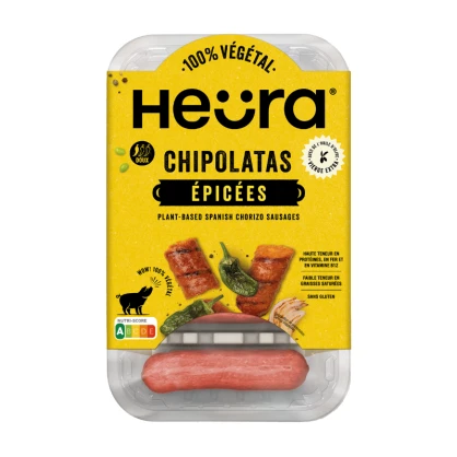 Chipolatas chorizo végétales 216 gr - HEURA