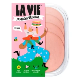 DLC 28/10/2024 - Jambon végétal nature 120 gr - La Vie