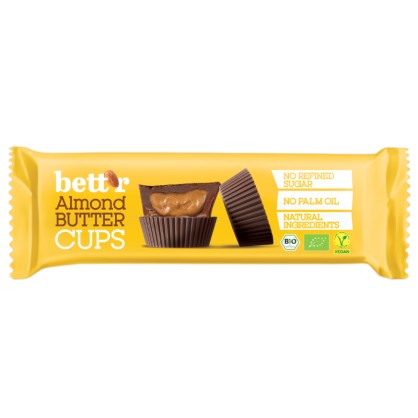 Butter cups de chocolat fourrage amandes 3x13g Bio - BETT'R