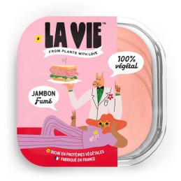 DLC 31/12/24 - Jambon végétal fumé 120 gr - La Vie