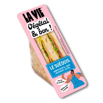 DLC 01/01/25 - Sandwich Vegan - Le Suédois 145 gr - La Vie