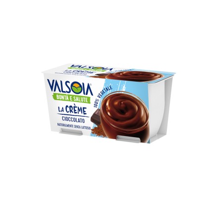 Crème dessert au chocolat 2 x 115 gr - Yaourt végétal - VALSOIA