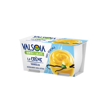 Crème dessert à la Vanille 2 x 115 gr - Yaourt végétal - VALSOIA