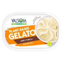 Glace vegan à la Vanille à base de Riz 500g - VALSOIA