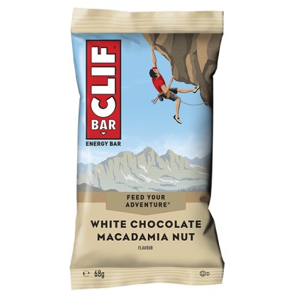 DDM 01/02/25 - CLIF BARRE Chocolat blanc & Noix de Macadamia 68 gr