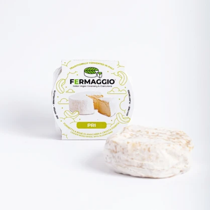 Vromage à croûte fleurie (alternative végétale au camembert) 120 gr - FERMAGGIO