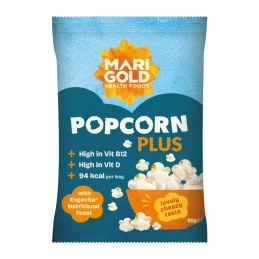 DDM 15/02/25 - Popcorn Plus enrichi en vitamine D et B12 - Sachets de 20 gr - Marigold